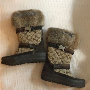 Coach snow boots.